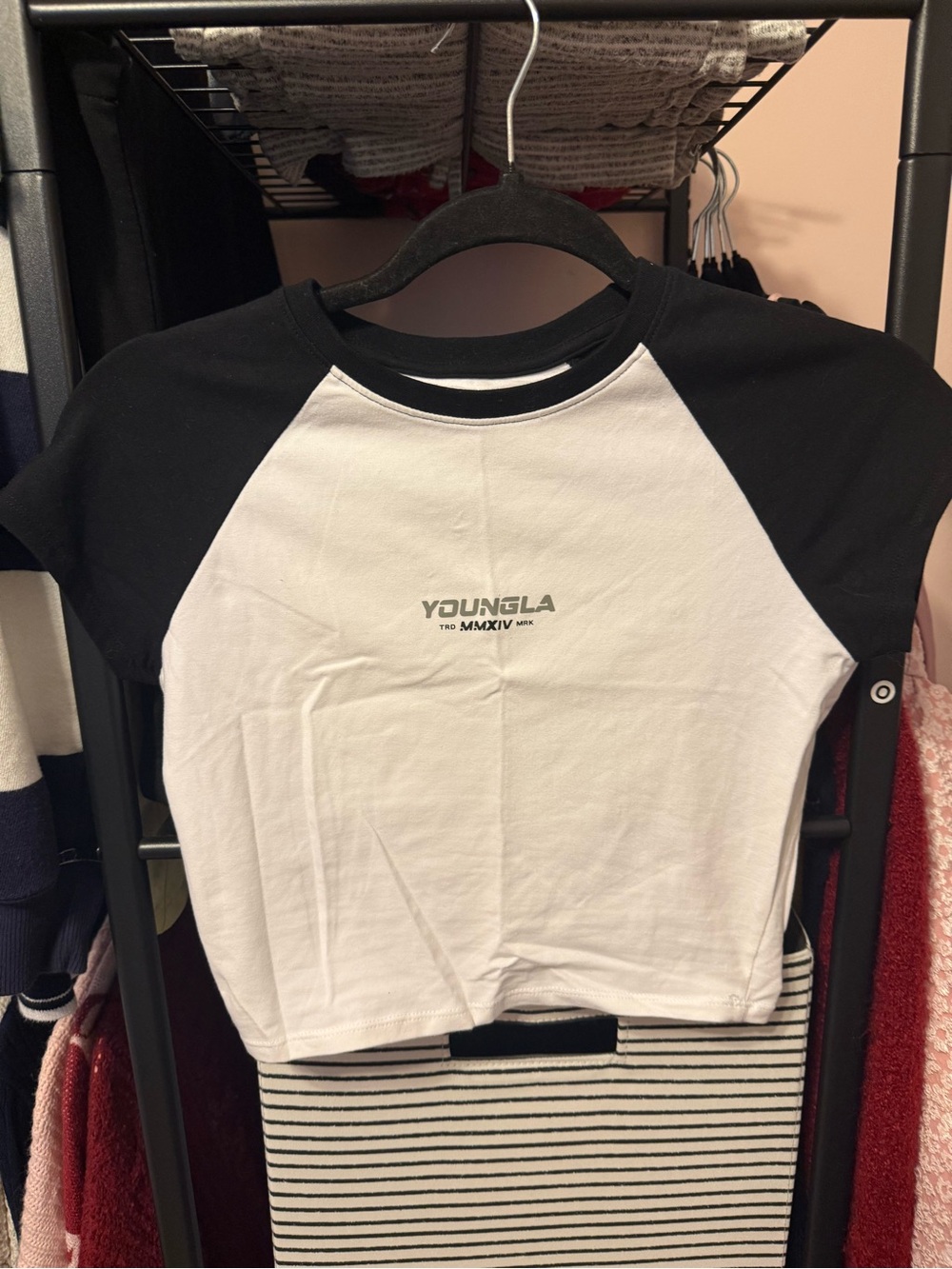 YoungLA For Her W441 Raglan Baby Tee